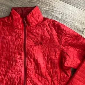 Mountain hardwear men’s insulator mid layer jacket down red size large
